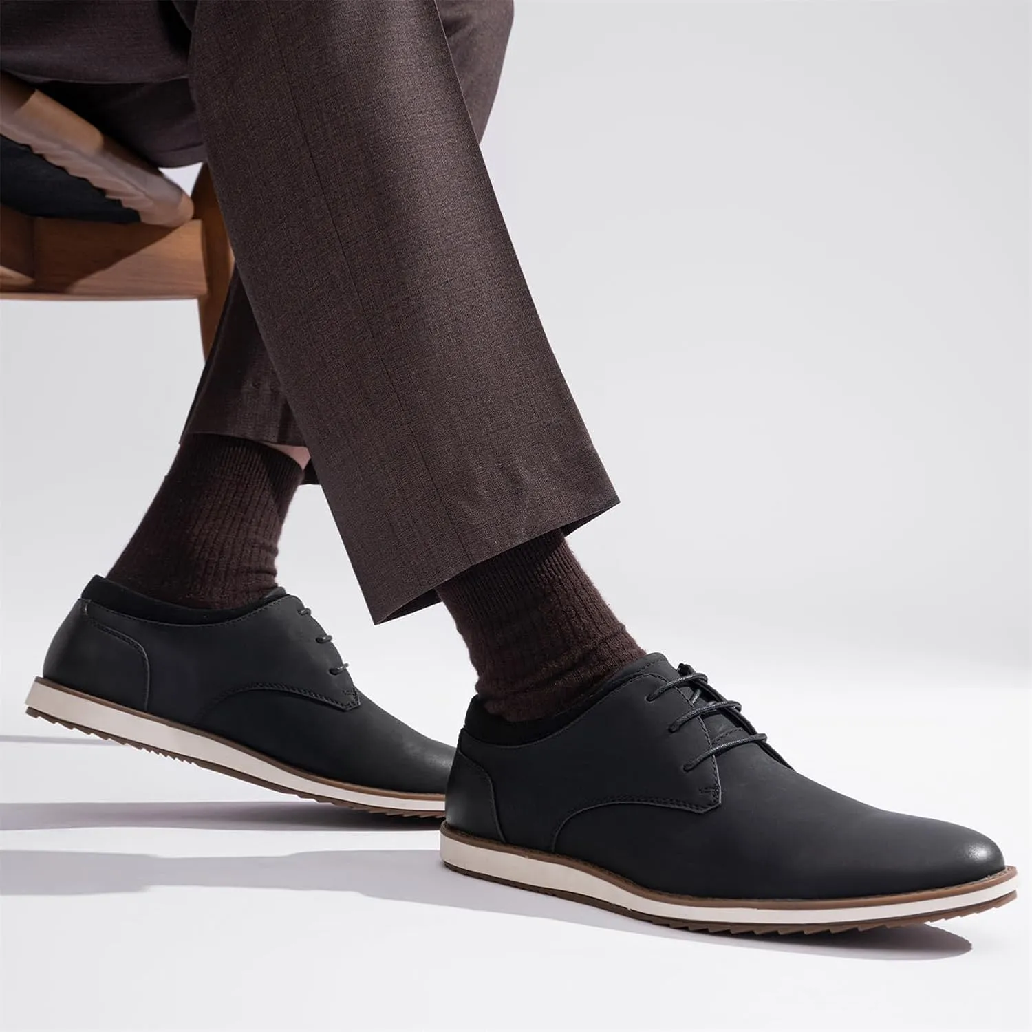 Jousen Men's Dress Shoes Fashion Casual Dress Shoes Business Oxfords for Men