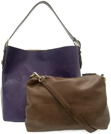 Joy Susan Womens Faux Leather: Hobo 2-in-1 Handbag