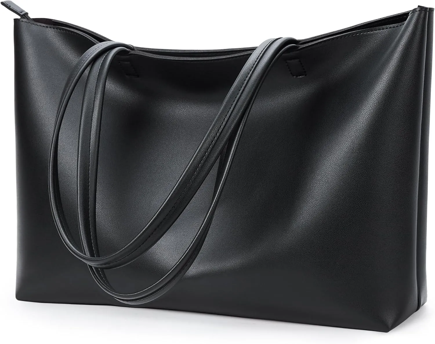 KALIDI Tote Bag Zipper Shoulder Bag Faux Leather Purses Satchel for Women Large Casual Handbag Work Dating College