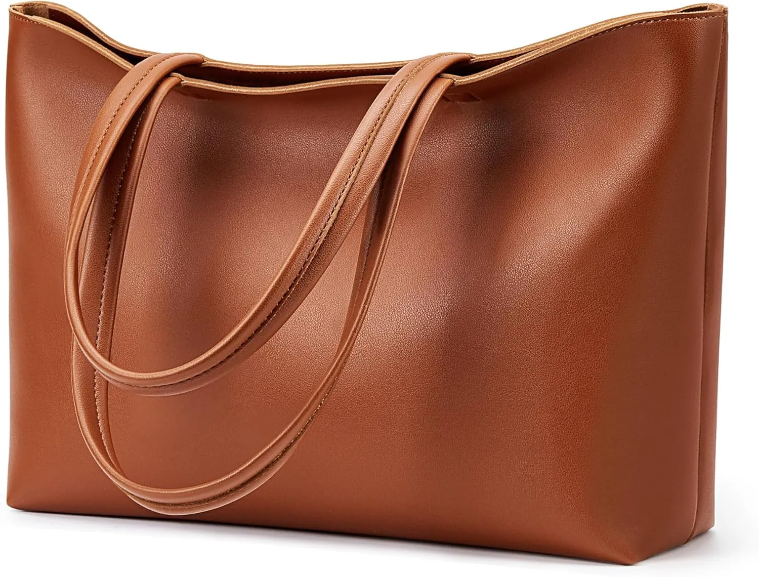 KALIDI Tote Bag Zipper Shoulder Bag Faux Leather Purses Satchel for Women Large Casual Handbag Work Dating College