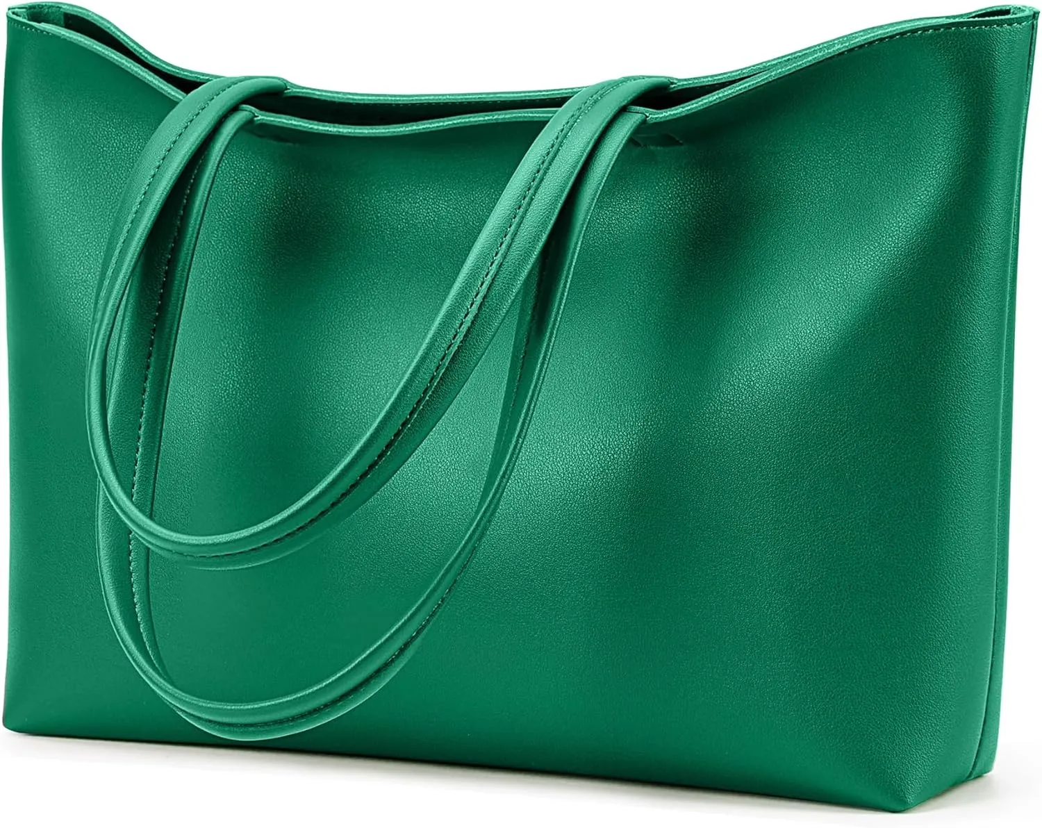 KALIDI Tote Bag Zipper Shoulder Bag Faux Leather Purses Satchel for Women Large Casual Handbag Work Dating College