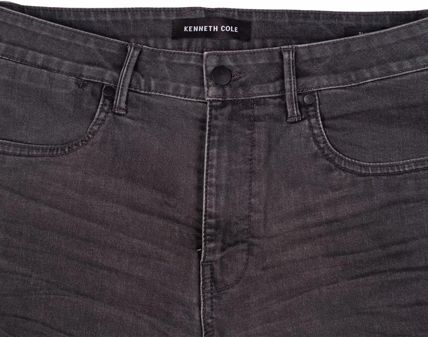 Kenneth Cole Mens Jeans Athletic Fit - Roomier Fit in Waist, Hip, and Thighs - Flexible Stretch Denim - Straight Leg Jeans