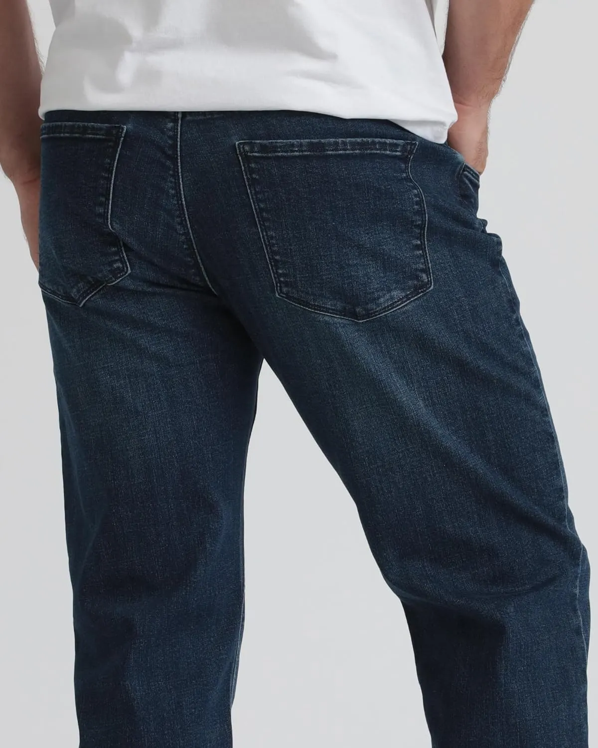 Kenneth Cole REACTION Athletic Fit Jeans for Men - Soft and Flexible Stretch Jeans - Men's Jeans Roomier Fit