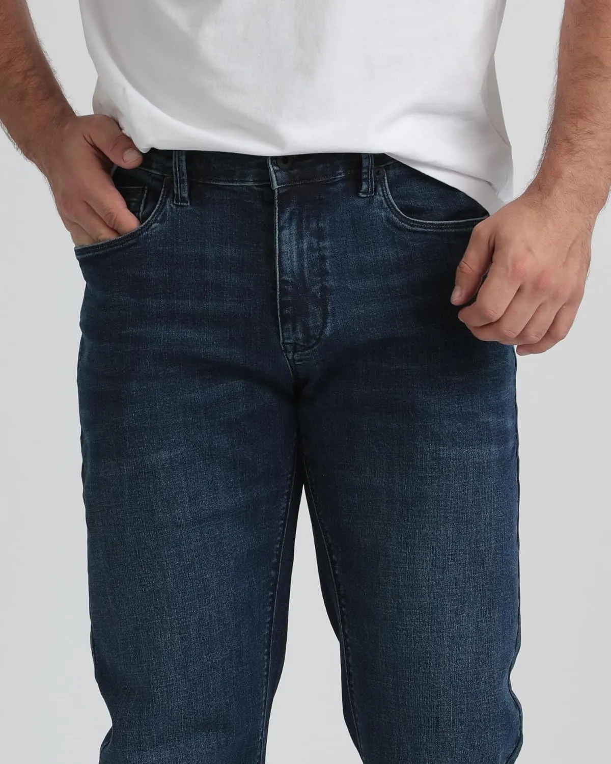 Kenneth Cole REACTION Athletic Fit Jeans for Men - Soft and Flexible Stretch Jeans - Men's Jeans Roomier Fit