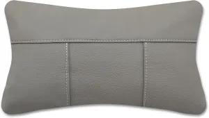 Kidol & Shellder Genuine Leather Pillow Cover 12x20 - Luxury Full Grain Cowhide Pillow Covers for Couch Sofa Bed - Soft Durable Decorative Throw Pillow Covers with Hidden Zipper (Grey)