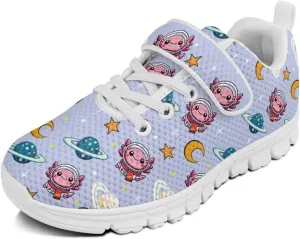 Kids Slip On Sneakers for Girls Soft Lightweight Athletic Tennis Shoes