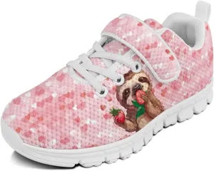 Kids Slip On Sneakers for Girls Soft Lightweight Athletic Tennis Shoes