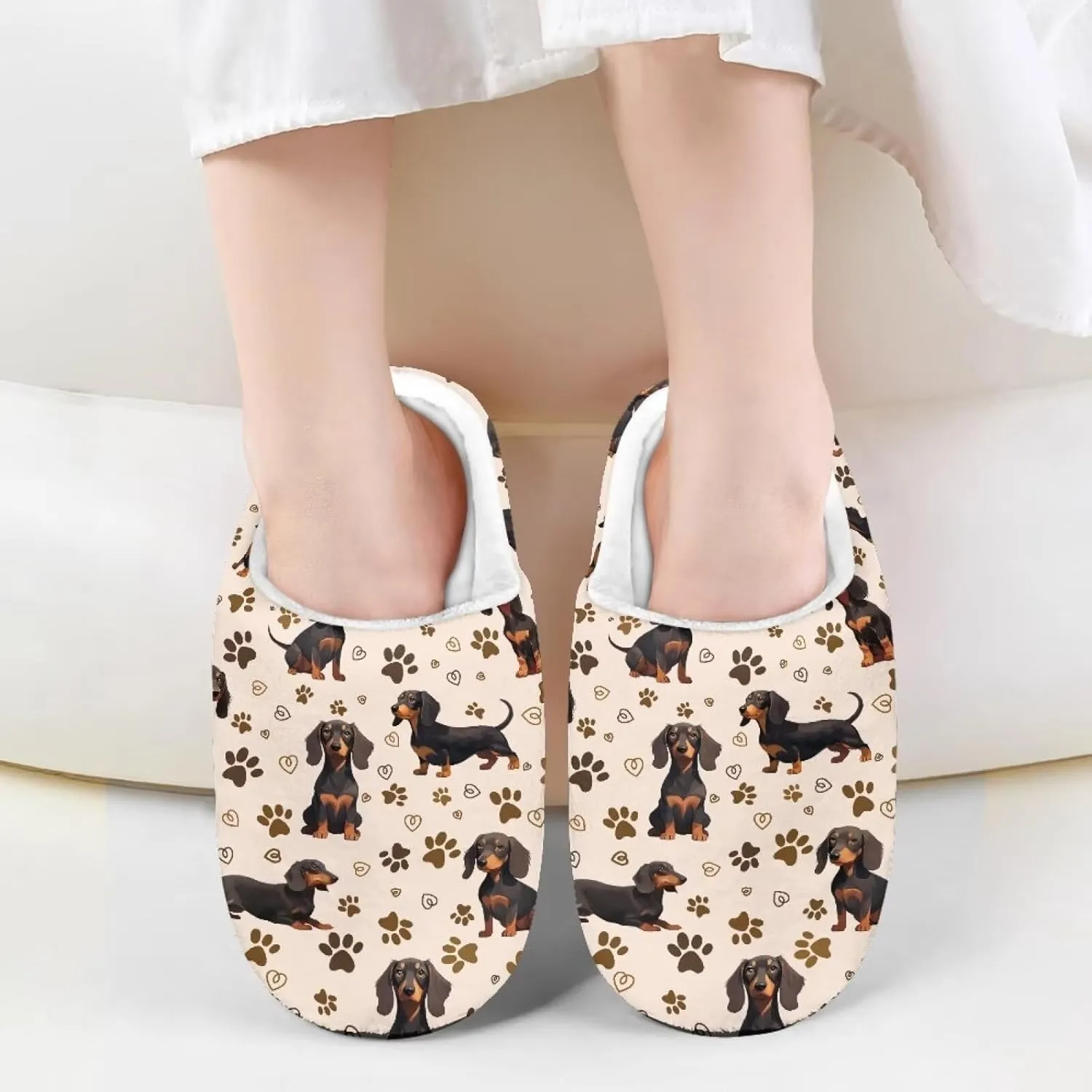 Kids Slippers Anti-slip Plush Slippers Cozy House Slippers Winter Bedroom Slippers for Home