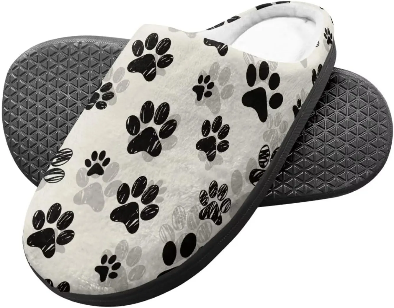 Kids Slippers for Boys Girls, Cute Soft Plush Anti-slip Fluffy Fuzzy House Slippers with Memory Foam for Home Outside