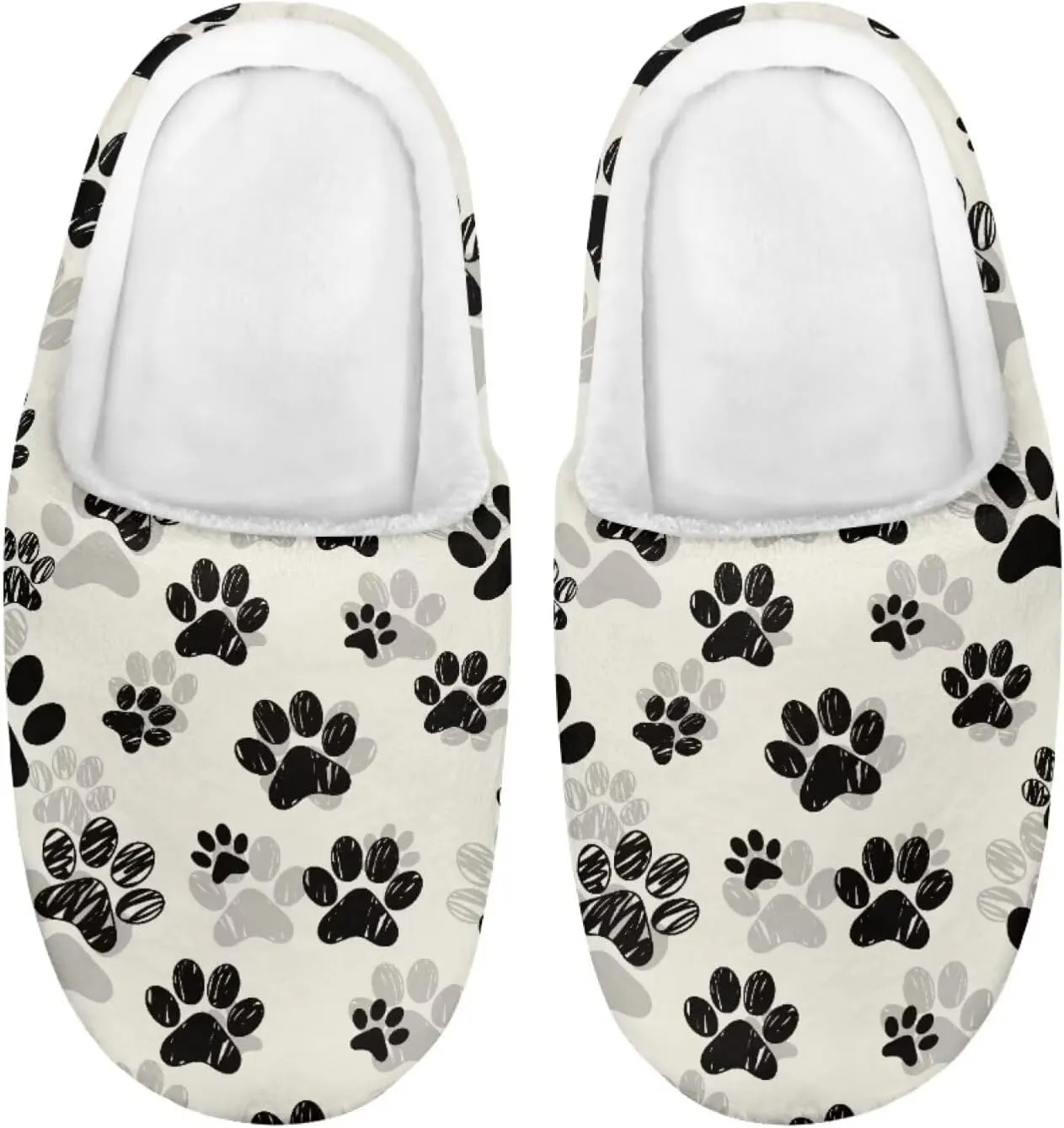 Kids Slippers for Boys Girls, Cute Soft Plush Anti-slip Fluffy Fuzzy House Slippers with Memory Foam for Home Outside