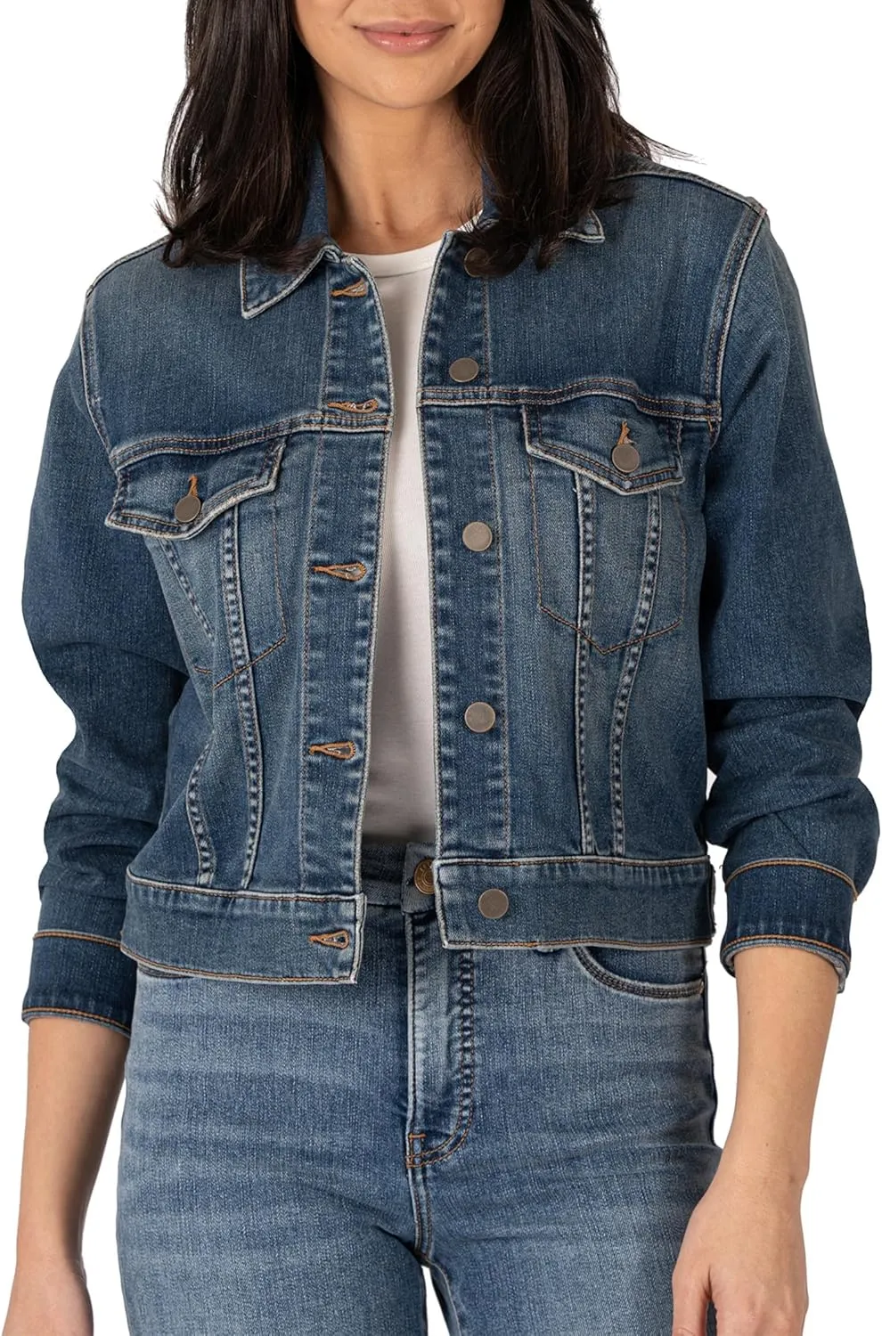 KUT from the Kloth Women's Julia Crop Jacket W/Drop Shoulder-Regular Waistband
