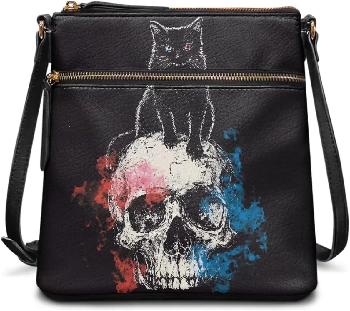 Large Capacity Leather Shoulder Bag with Adjustable Strap for Women