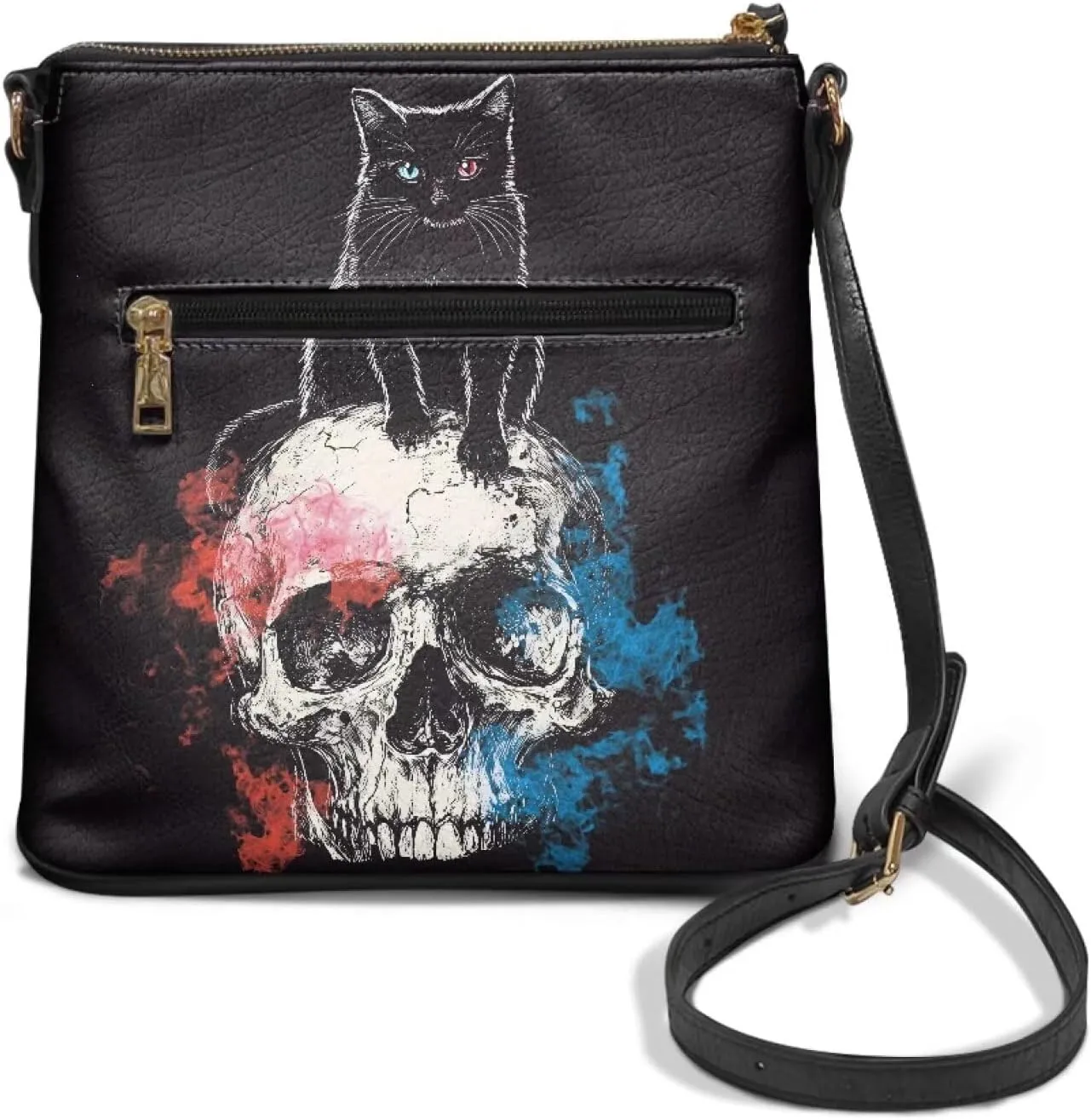 Large Capacity Leather Shoulder Bag with Adjustable Strap for Women