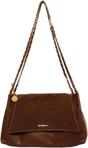 Large Capacity Underarm Briefcase for Women, Minimalist Chain Shoulder Bag, Chic & Practical for Commute