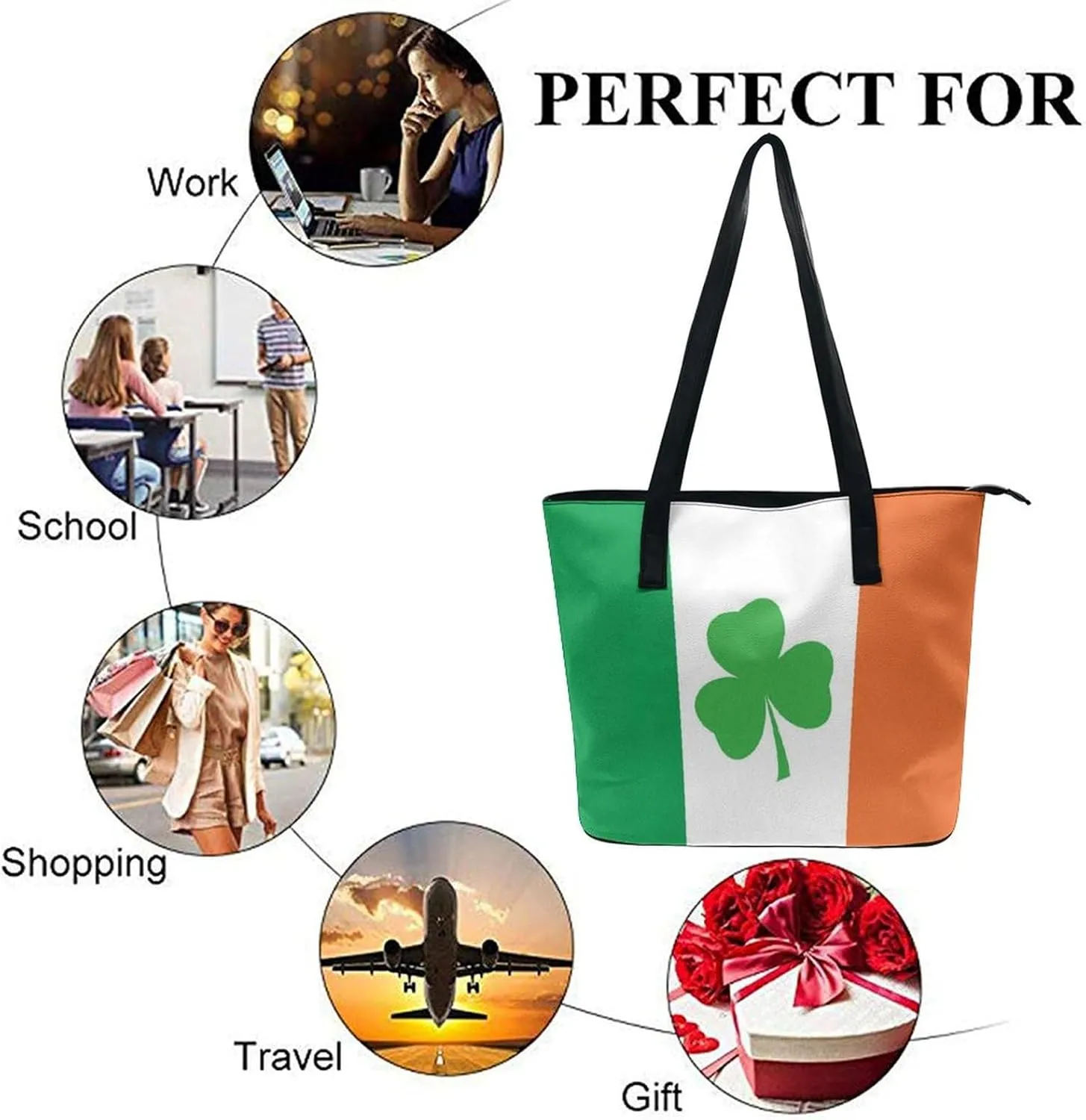 Large Capacity Work Tote Bag Handbag Waterproof Big Shoulder Commuter Bag