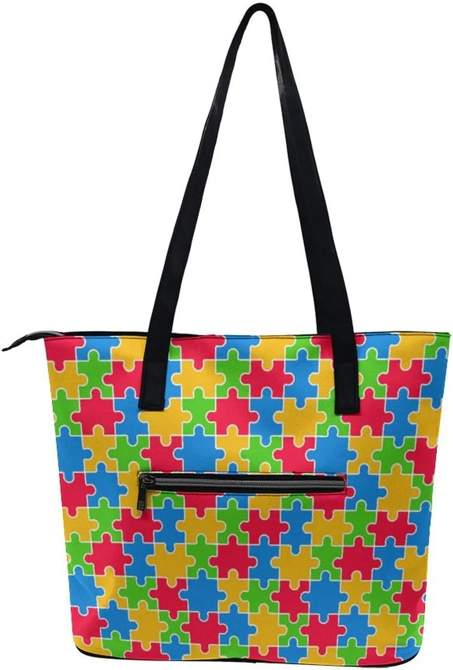 Large Tote Bag Fashion Handbag With Zipper For Women And Men