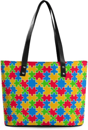 Large Tote Bag Fashion Handbag With Zipper For Women And Men