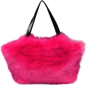 Large Winter Purse for Women Trendy 2024 Fluffy Tote Bag Fuzzy Large Tote Bag Faux Fur Crossbody Bag