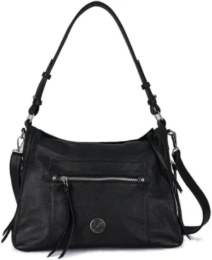 Laverapelle Women's Genuine Leather Crossbody Hobo style Handbag