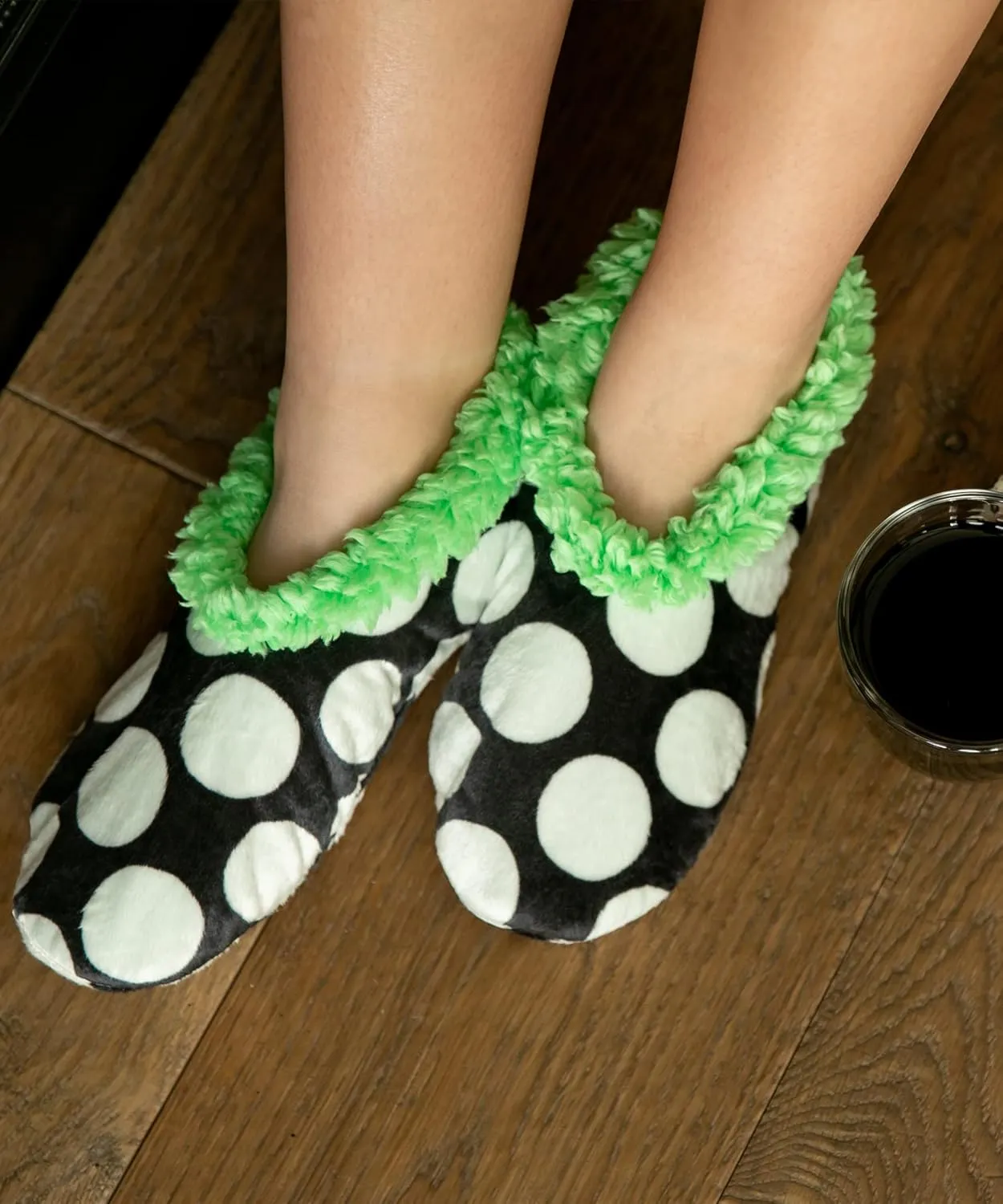 Lazy One Fuzzy Feet Slippers for Women, Cute Fleece-Lined House Slippers, Cute Slipper Socks