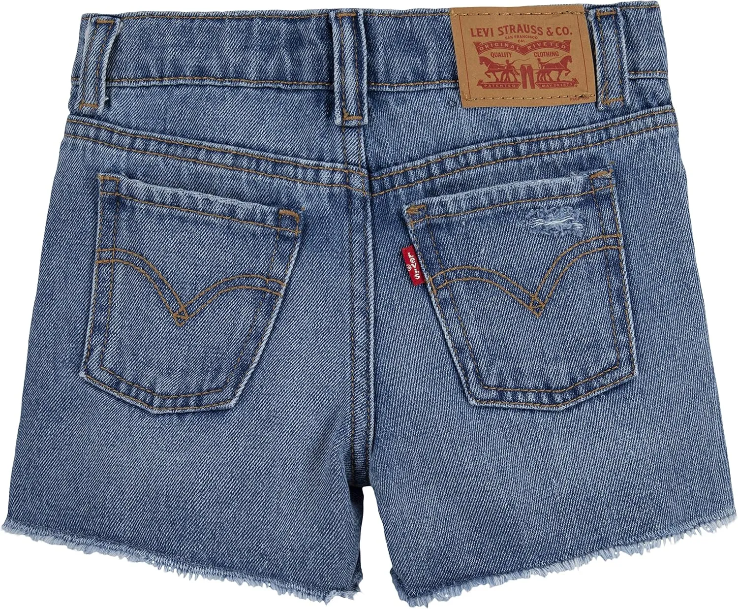 Levi's Girls' Girlfriend Fit Denim Shorty Shorts