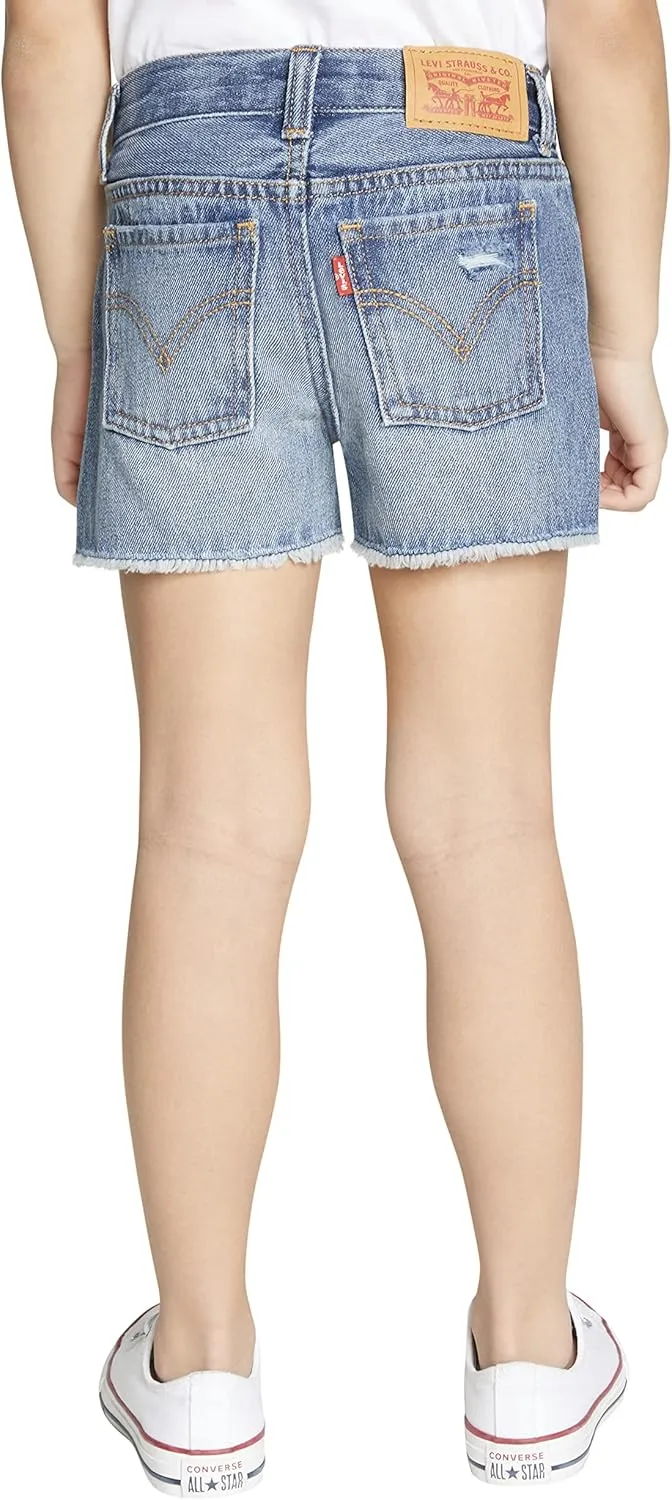 Levi's Girls' Girlfriend Fit Denim Shorty Shorts