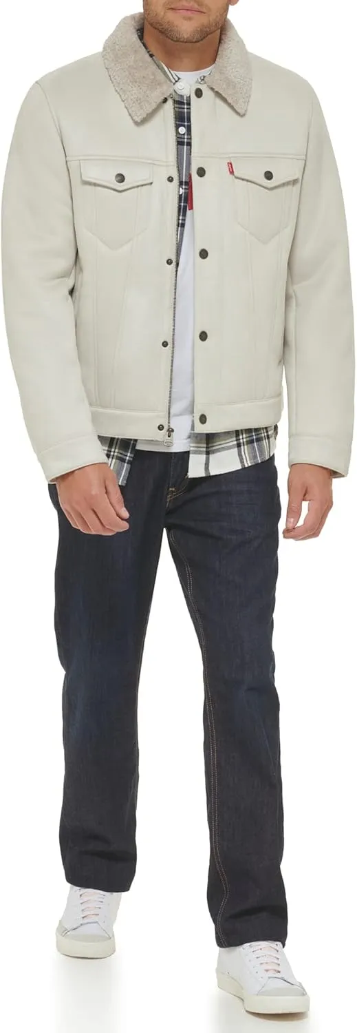 Levi's Men's Faux Leather Classic Trucker Jacket