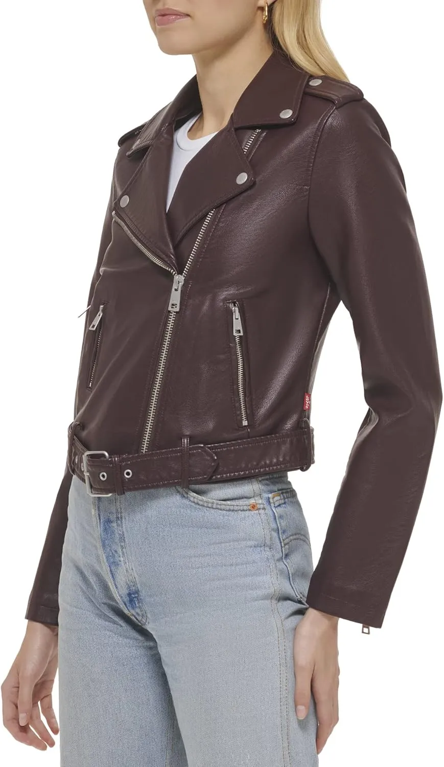 Levi's Women's Belted Faux Leather Moto Jacket (Regular & Plus Size)