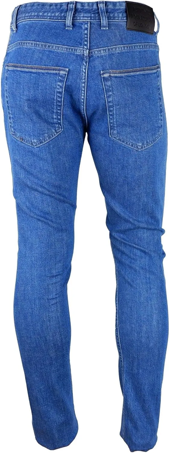 Light Blue Cotton Men Men's Jeans