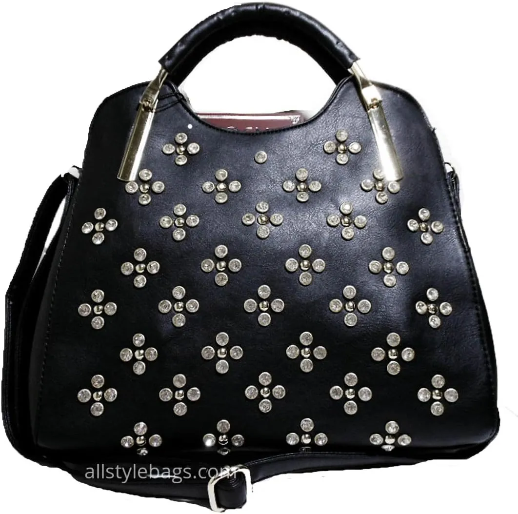 LOEM Designer inspire bling Rhinestone Shoulder bag handbag pebbled purse