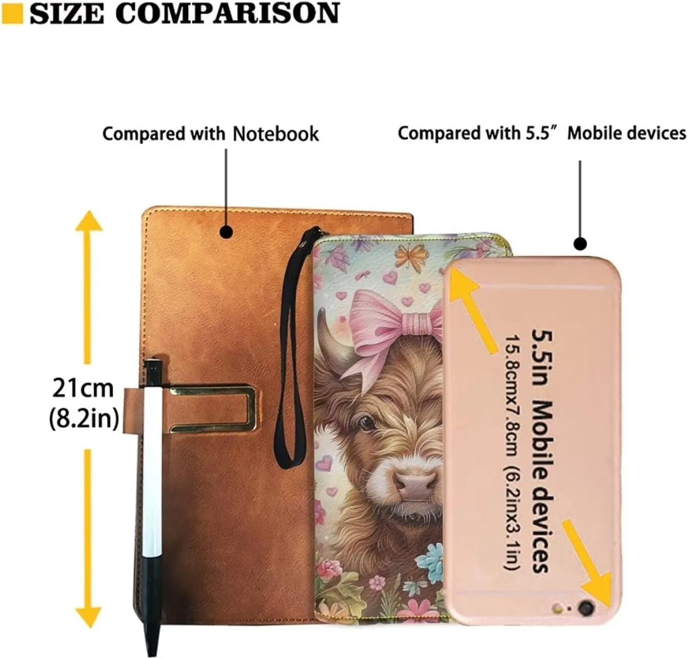 Long Wallet for Women Zipper Around Purse Large Capacity Clutch Bag Pouch PU Leather