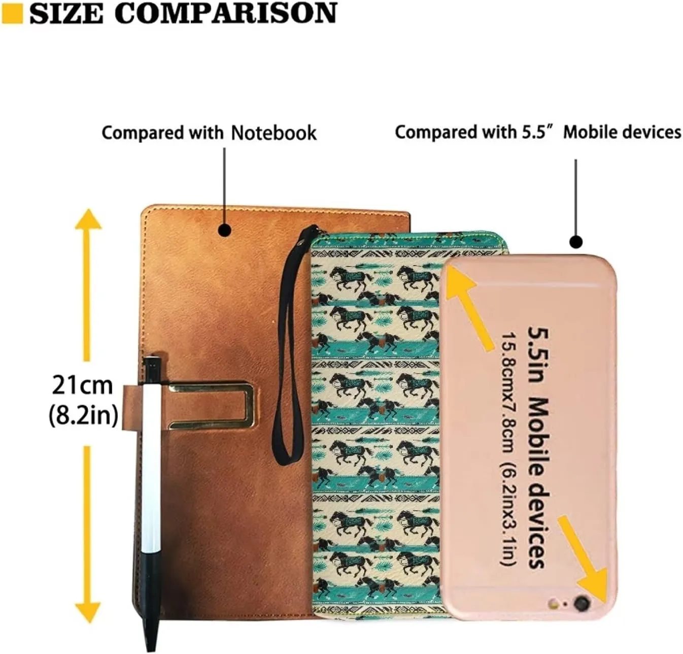 Long Wallet for Women Zipper Around Purse Large Capacity Clutch Bag Pouch PU Leather