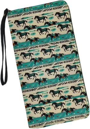 Long Wallet for Women Zipper Around Purse Large Capacity Clutch Bag Pouch PU Leather