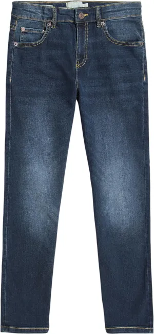 Lucky Brand Boys' Classic Fit Straight Leg Denim Jean 5Pocket Style Zipper Fly & Button Closure