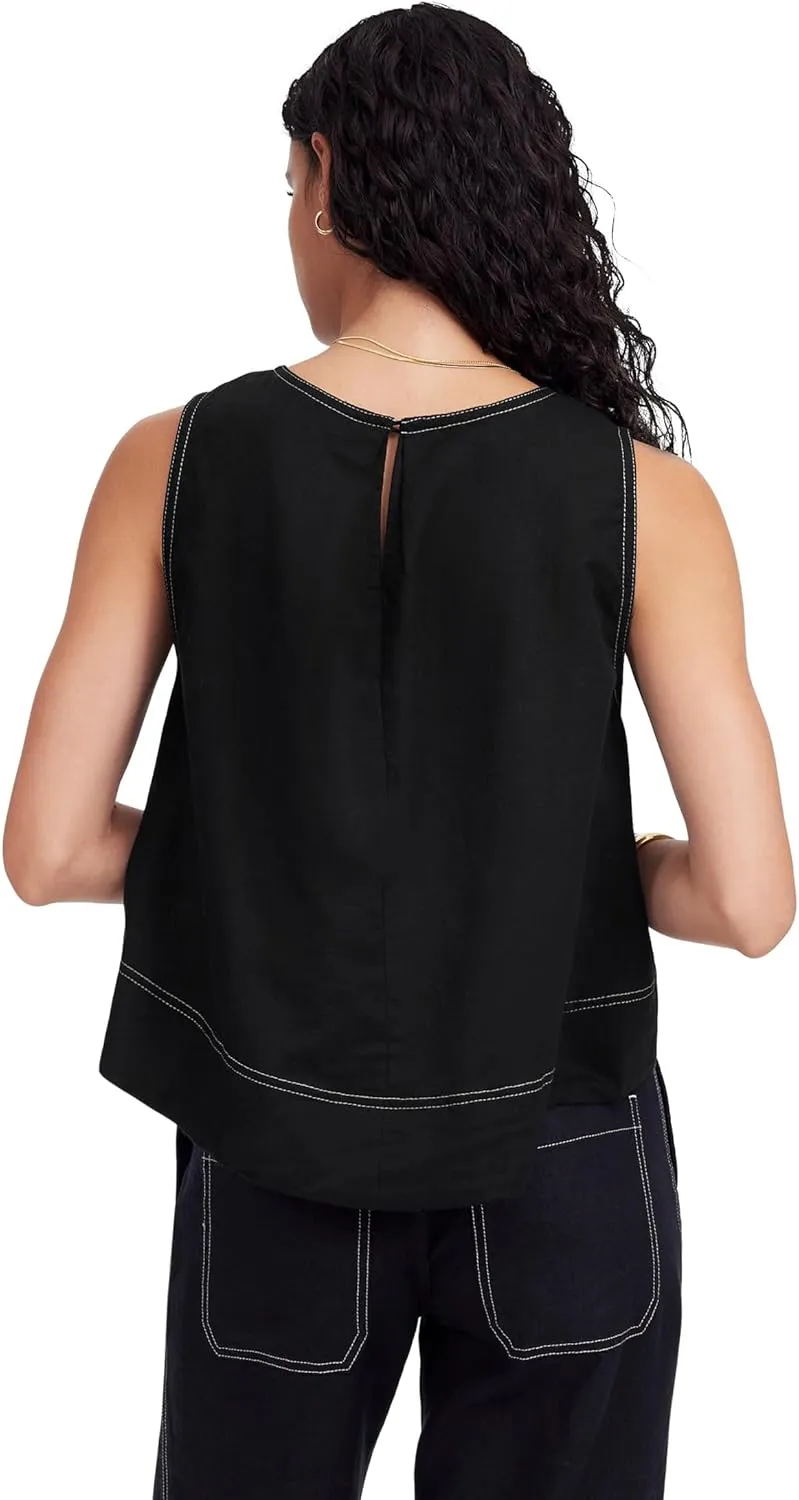 Madewell Women's Suki Top-100% Linen