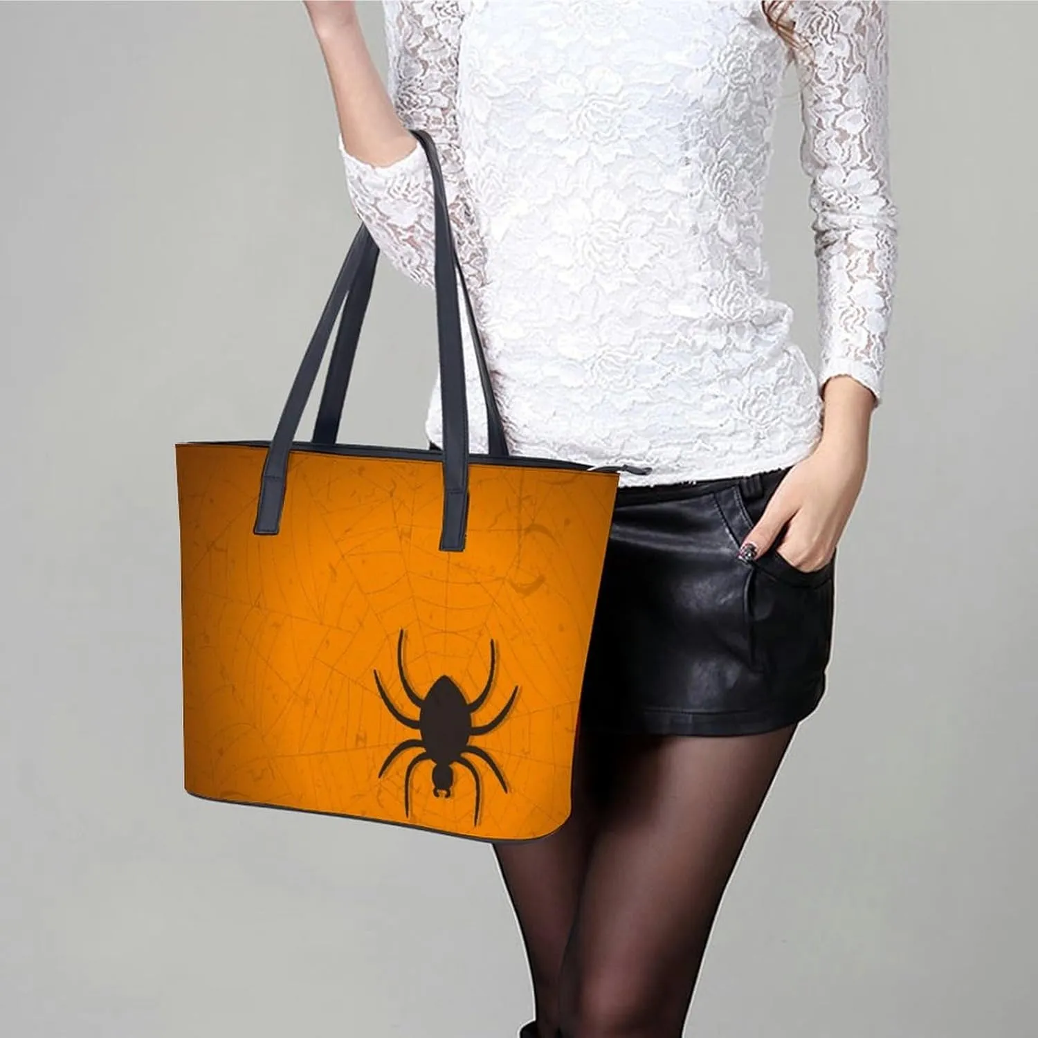 Map Kawaii Hobo Handbags With Zipper Large Capacity Satchel Tote Bag Shoulder Bag