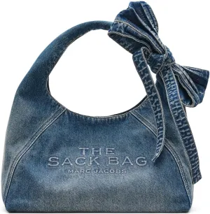 Marc Jacobs The Bow Denim Sack Bag, Medium Wash Indigo