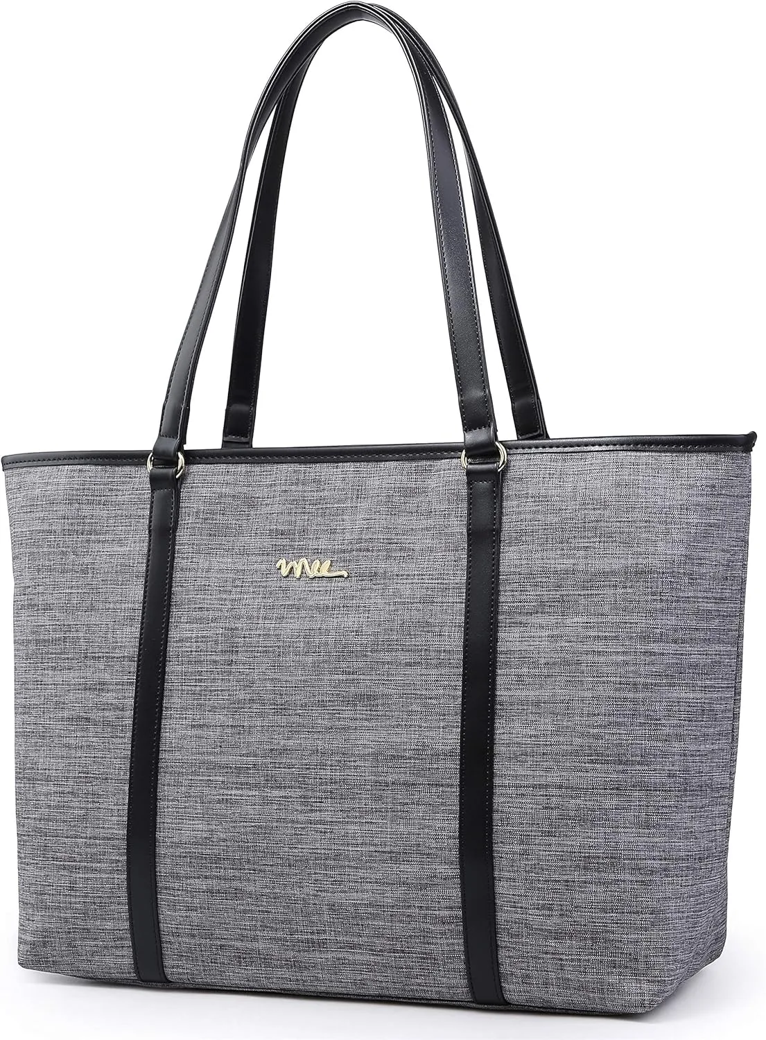 Medium Capacity Water Resistance Nylon Travel Work Tote Shoulder Bag - Medium, Gray