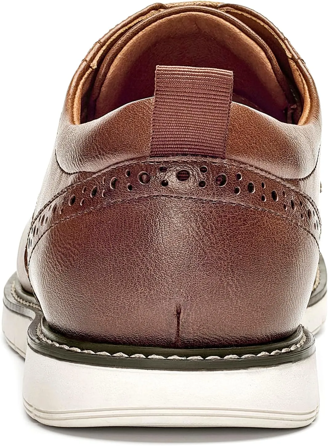Men's Casual Oxfords Plain Toe Business Formal Dress Shoes Brown Black