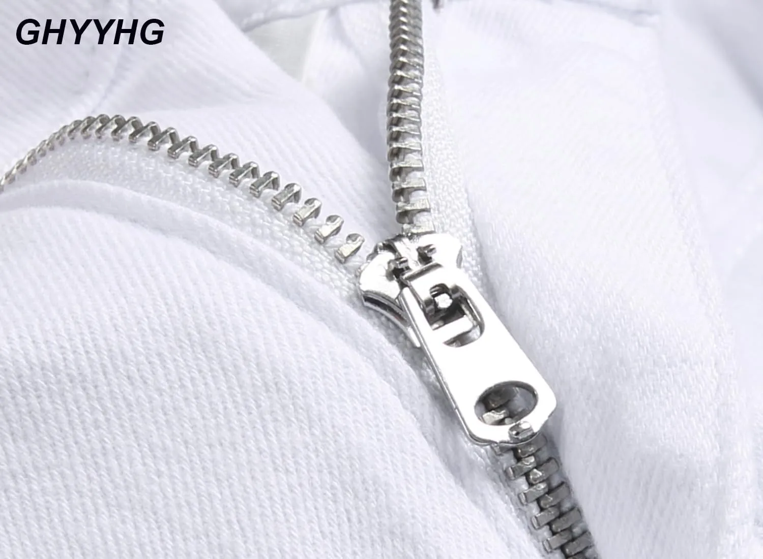 Men's Ripped Patch Elastic Jeans Fashion Slim Fit Regular Denim Pants
