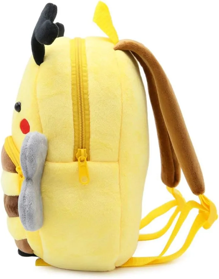 NICE CHOICE Cute Toddler Backpack Toddler Bag Plush Animal Cartoon Mini Travel Bag for Baby Girl Boy 2-6 Years(Bee)