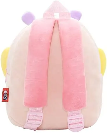 NICE CHOICE Cute Toddler Backpack Toddler Bag Plush Animal Cartoon Mini Travel Bag for Baby Girl Boy 2-6 Years(Colorful Butterfly)
