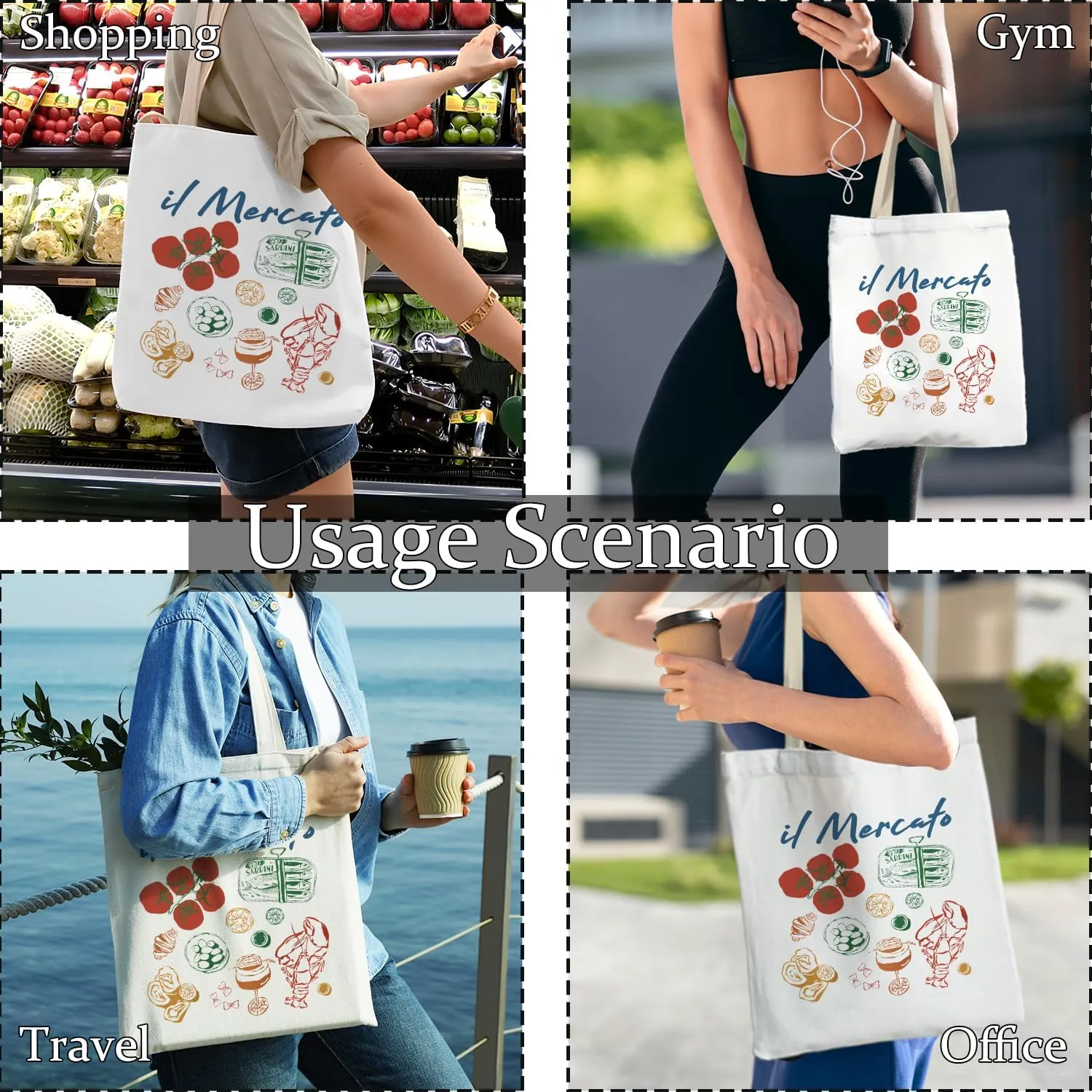 Nurse Tote Bag, Nurse Gifts Canvas Tote Bags for Women, Nurses Week Gifts, Nursing Reusable Grocery Shopping Bags