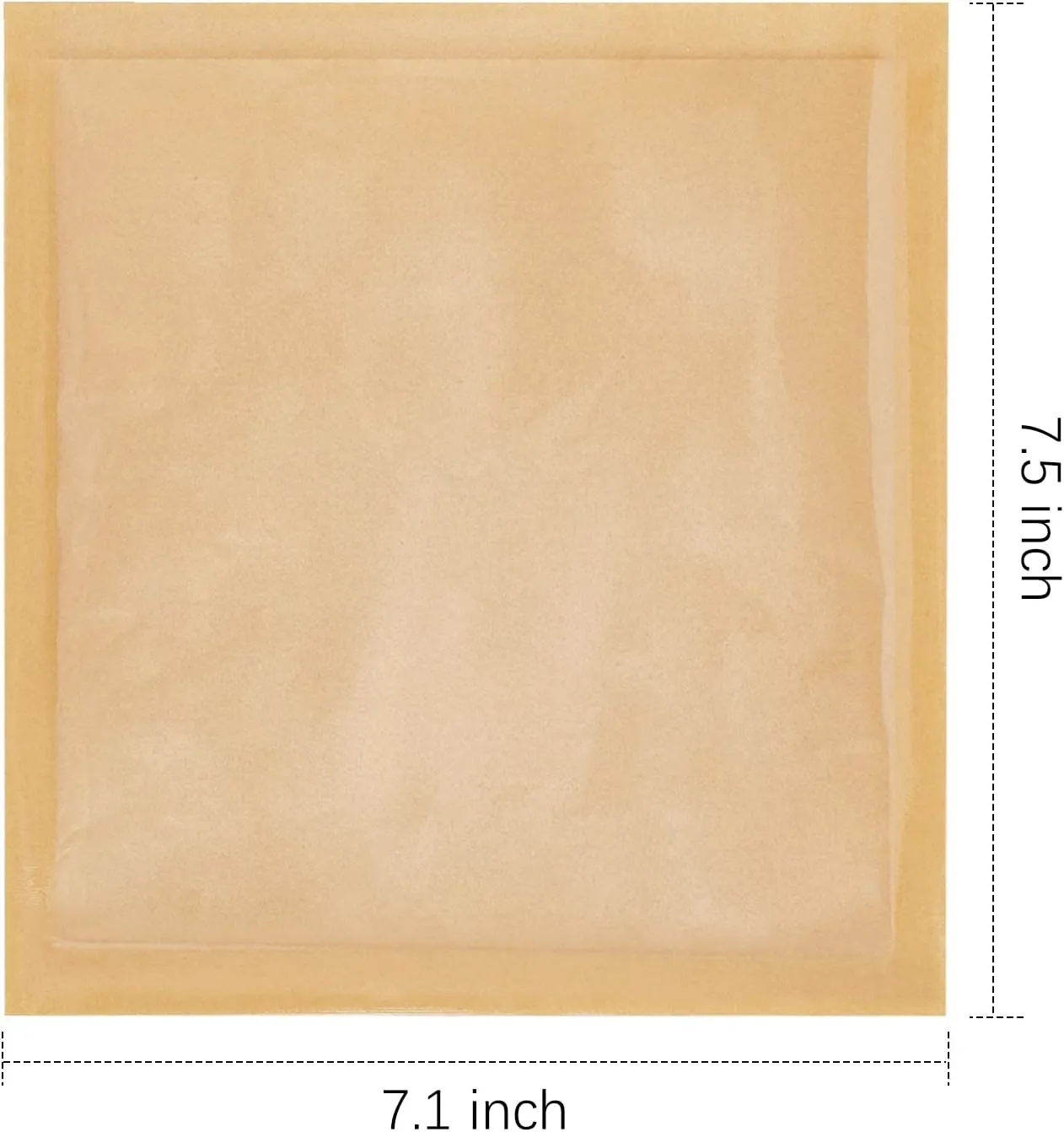 Ocmoiy 100ct Heat-Sealable Bakery Bags with Window for Egg Sandwich, Donut, Cookies Packaging, 7.1x7.5 Inches Clear Front Paper Treat bags To go, Grease-Resistant (100)