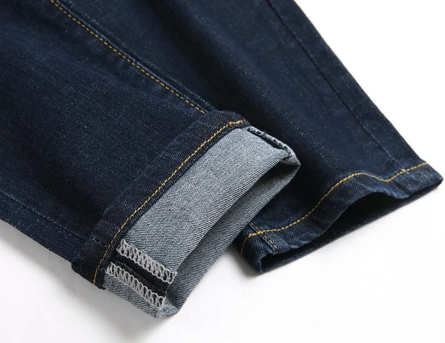OIIIO Men's Patch Ripped Stretch Regular Fit Jean