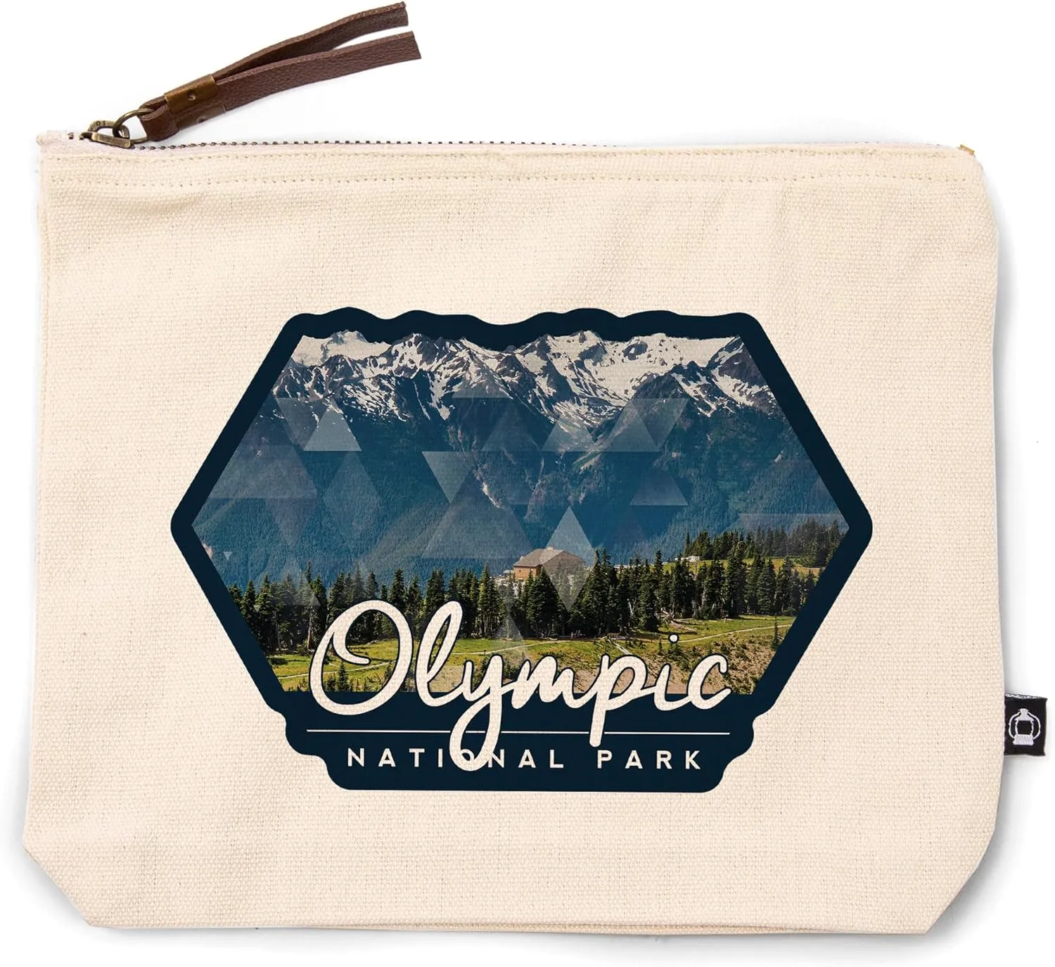 Olympic National Park, Washington, Hurricane Ridge Visitor Center, 100% Cotton Zipper Pouch, Travel Accessory, Go Bag