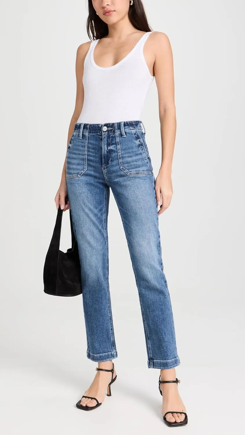 PAIGE Women's Mayslie Straight Ankle Jeans