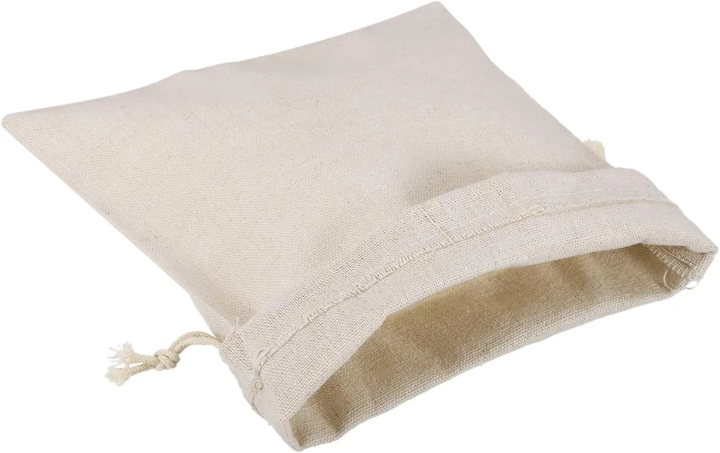 PATIKIL 10"x8" Coin Money Sacks Bag, 6 Pack Bank Deposit Change Transit Bags Cash Bag with Drawstring Currency Bags Gift Bag Style 1, Beige