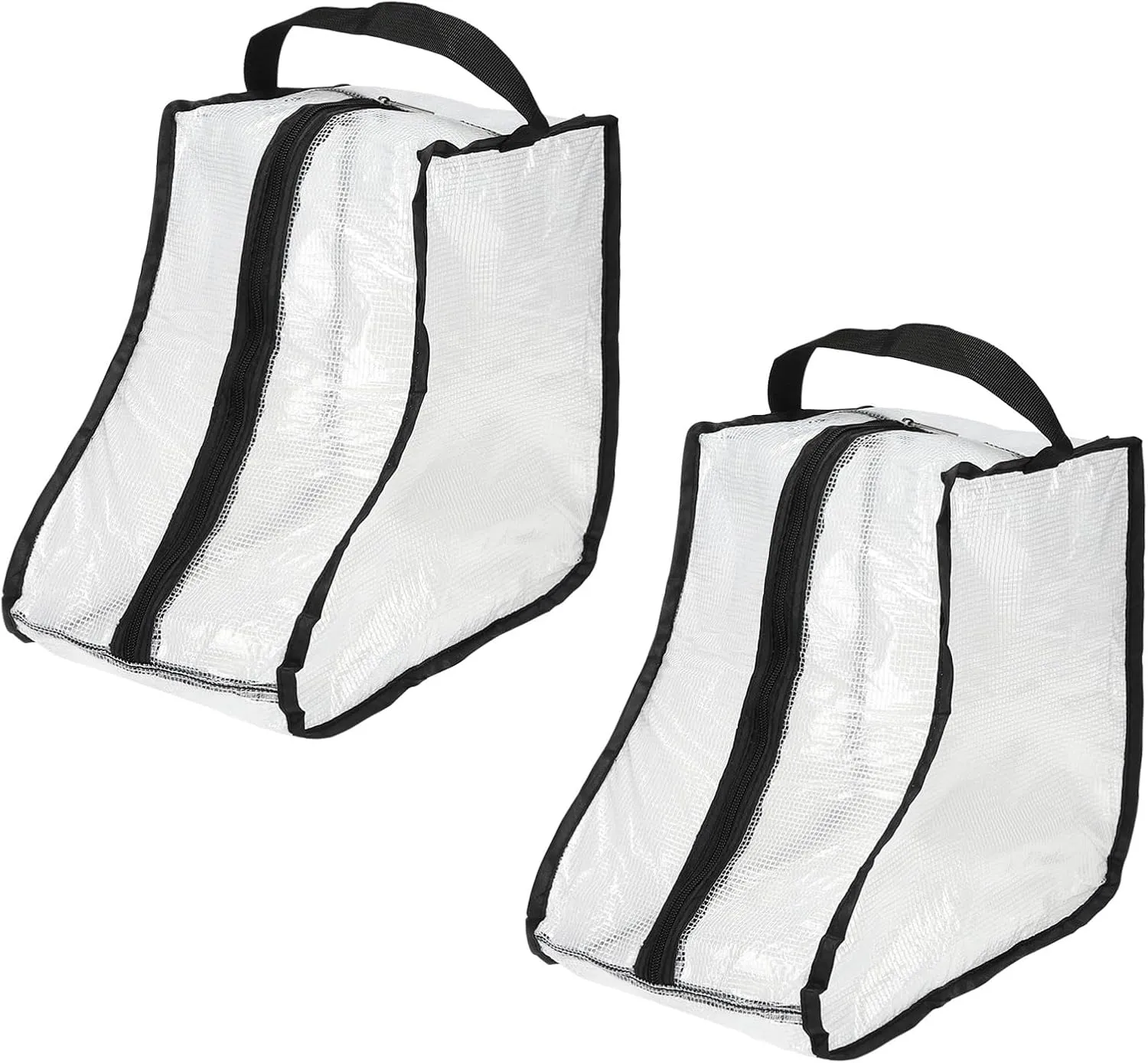PATIKIL Boots Storage Bags, 2 Pack Waterproof Boots Protector Bag Short Boots Organizer Bags for Travel Daily Use, Black