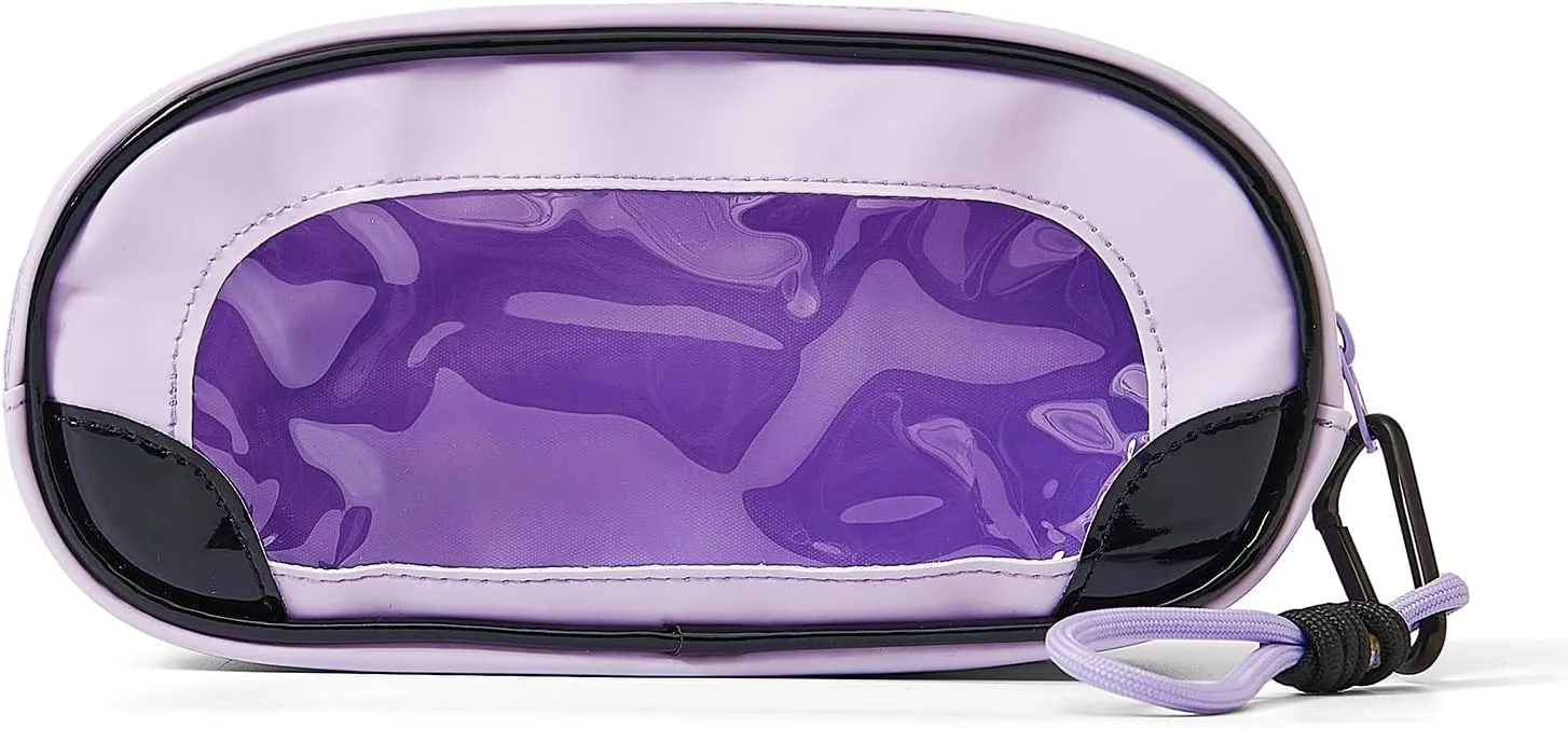 Pencil Pouch for Girls, Cute Pencil Case with Zipper, Large Capacity Clear Stationary Bag for School Teen Boys